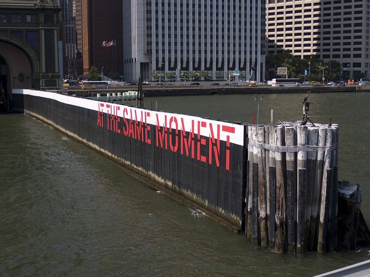 Lawrence Weiner, Outdoor project sponsored by Creative Time 