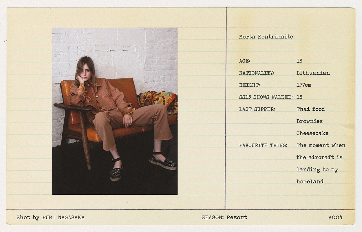Morta Kontrimaite wears jacket and trousers by Christopher K