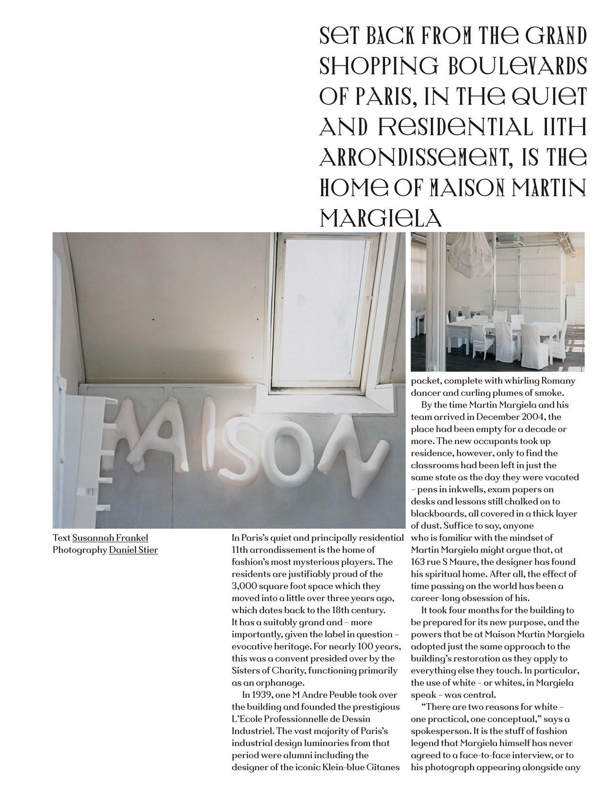 From the Archive: Inside Martin Margiela's All-White Maison | AnOther