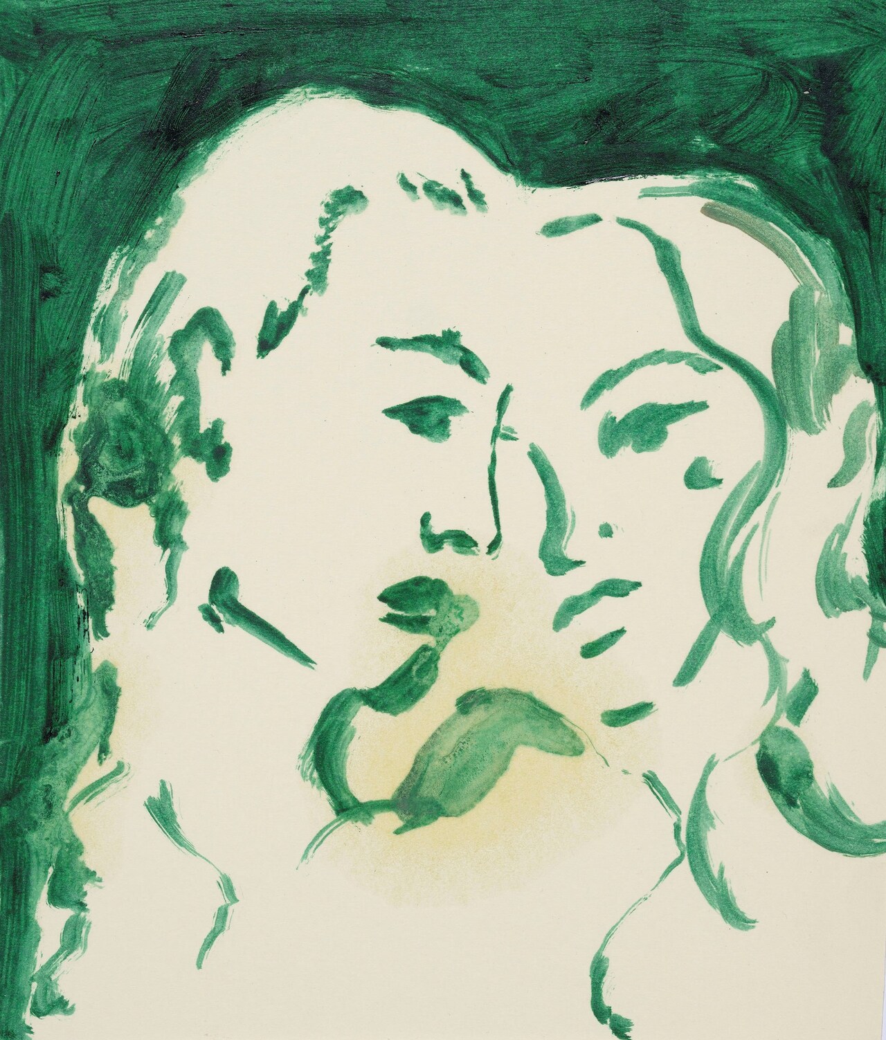 Faye &amp; Leo (Two Peach Stones) , 2020 Oil on paper 