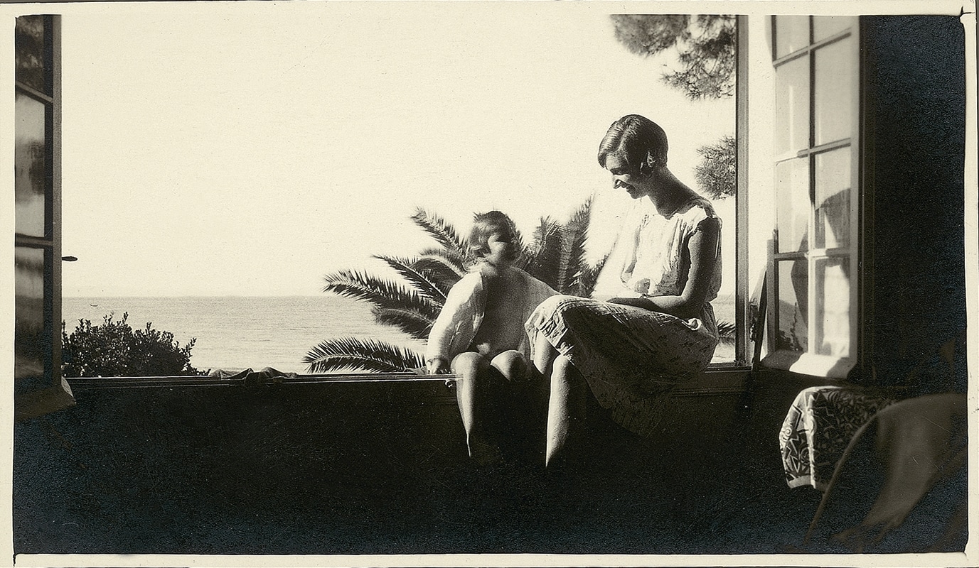 Paulette with her eldest son, Jean-Pierre, 1932