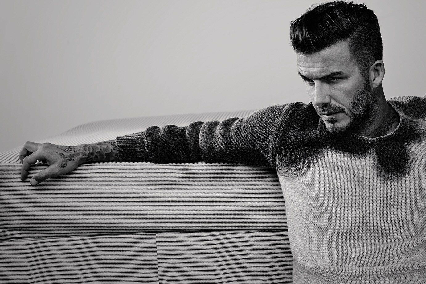 David Beckham in Another Man A/W14