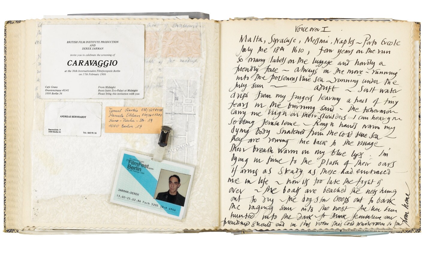 From Derek Jarman&#39;s Sketchbooks