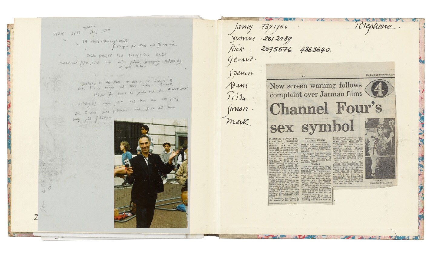 From Derek Jarman&#39;s Sketchbooks
