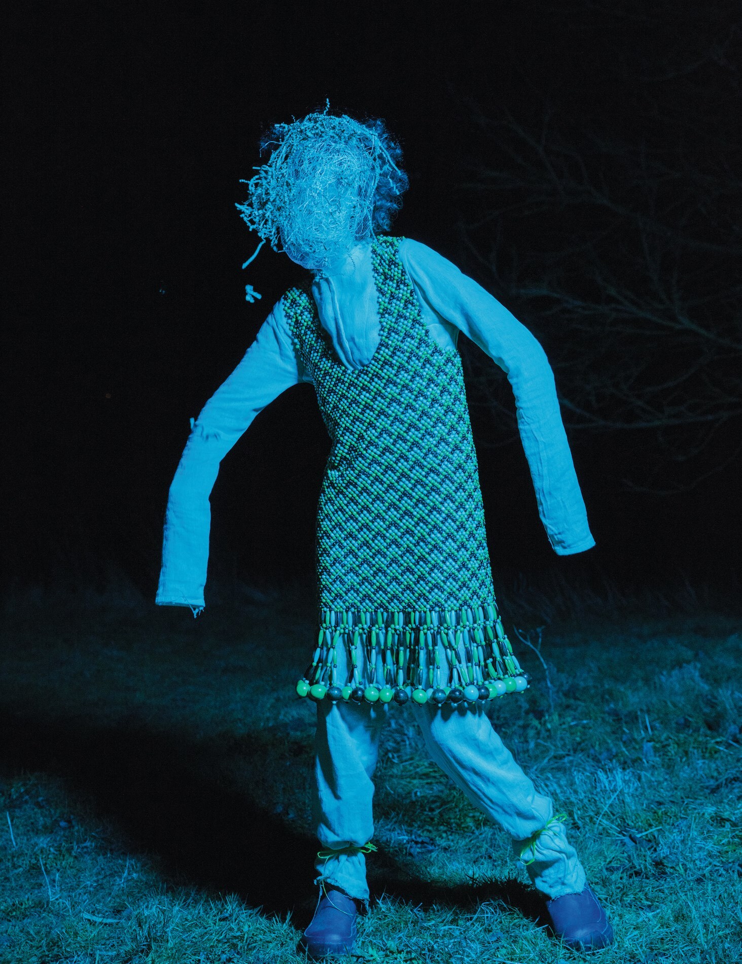 Scarecrow is Waving at  the Moon