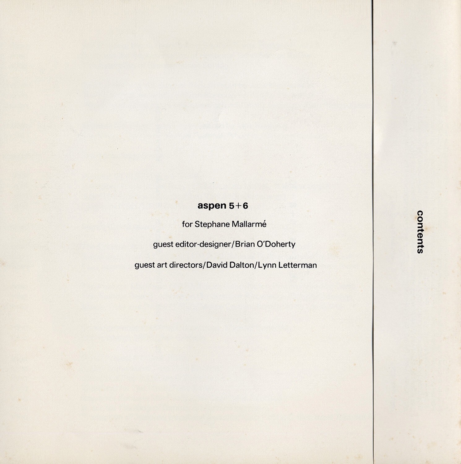 Aspen 5+6, 1967