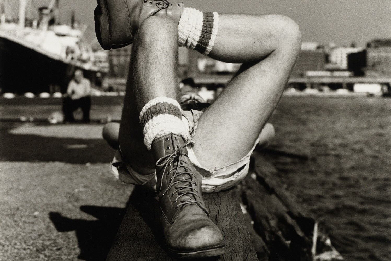Peter Hujar, Christopher Street Pier #2 (Crossed Legs), 1976