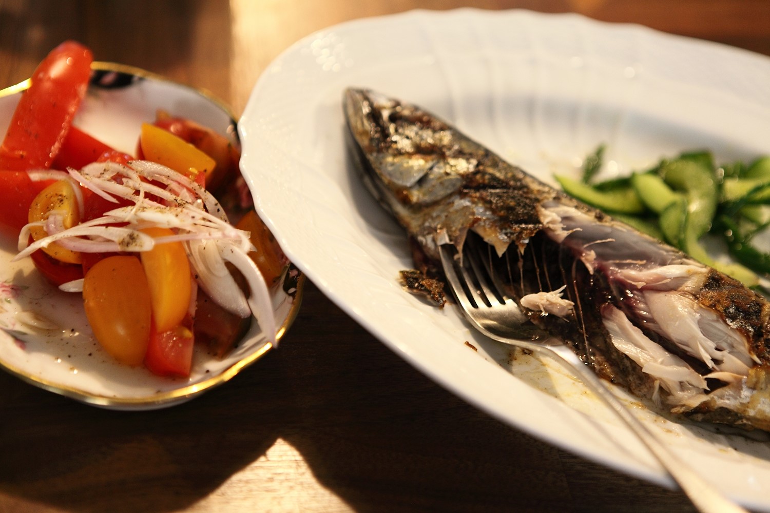 Hix&#39;s mackerel and tomato salad