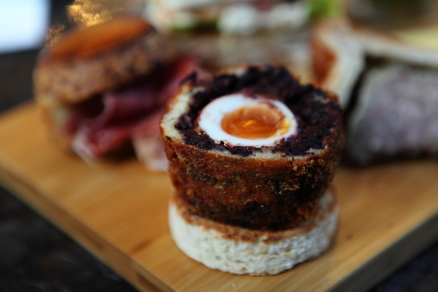Black pudding Scotch egg at The Balcon