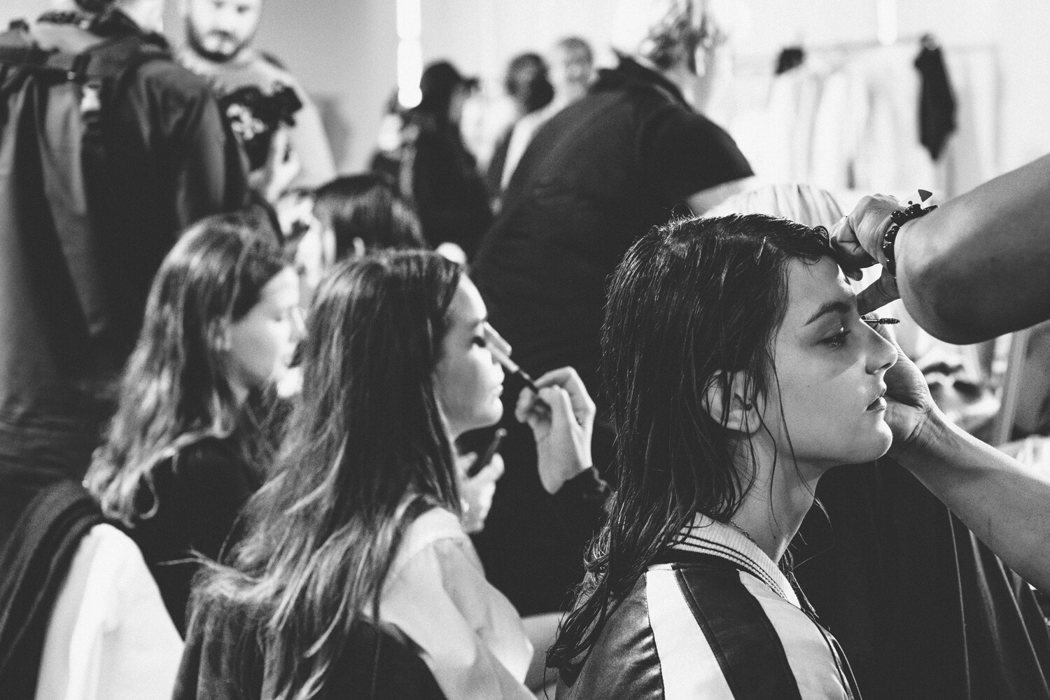 Backstage at Jacquemus S/S15