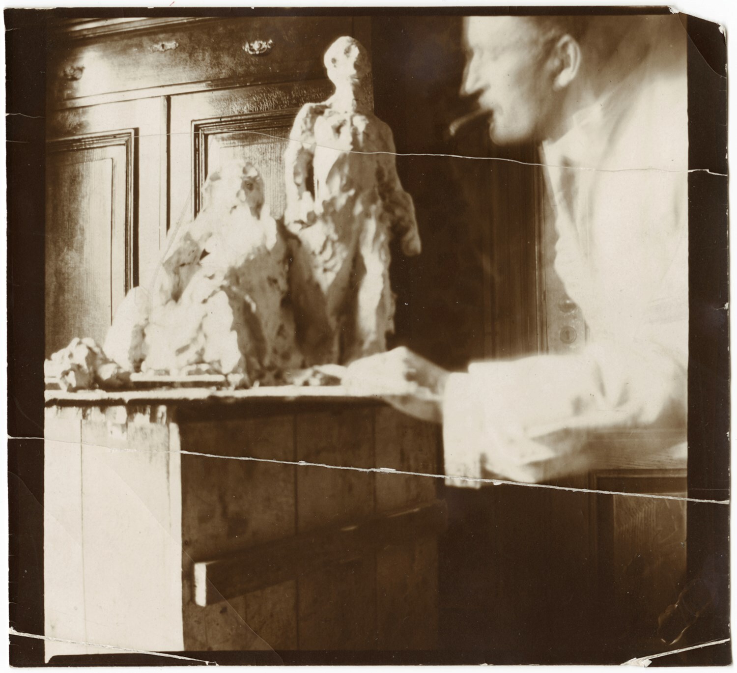 Self-Portrait with Model for a National Monument