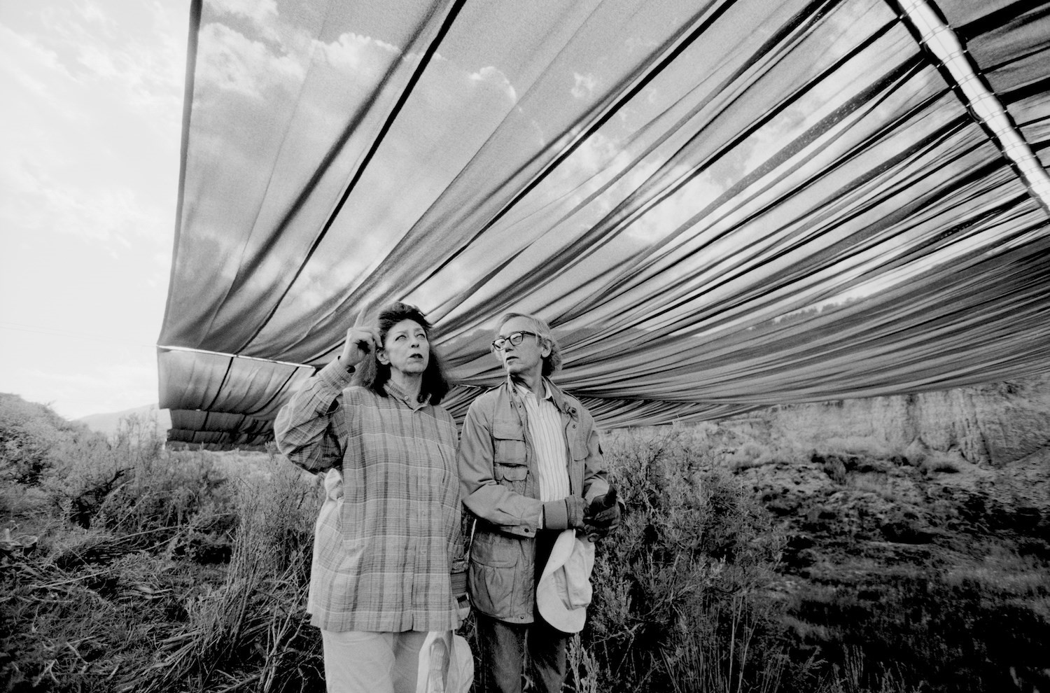 Over The River - Christo and Jeanne-Claude during 