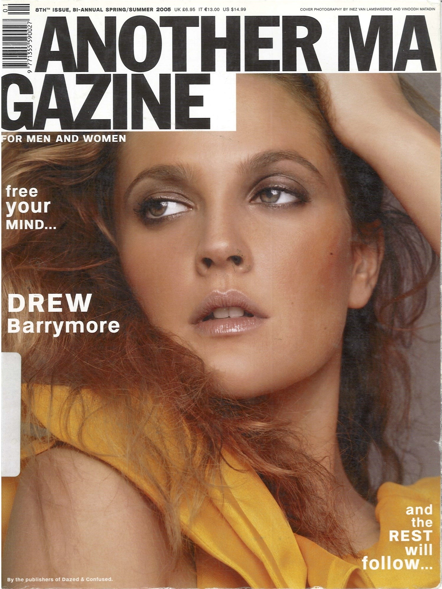 Drew Barrymore AnOther Magazine Inez Vinoodh Alister Mackie
