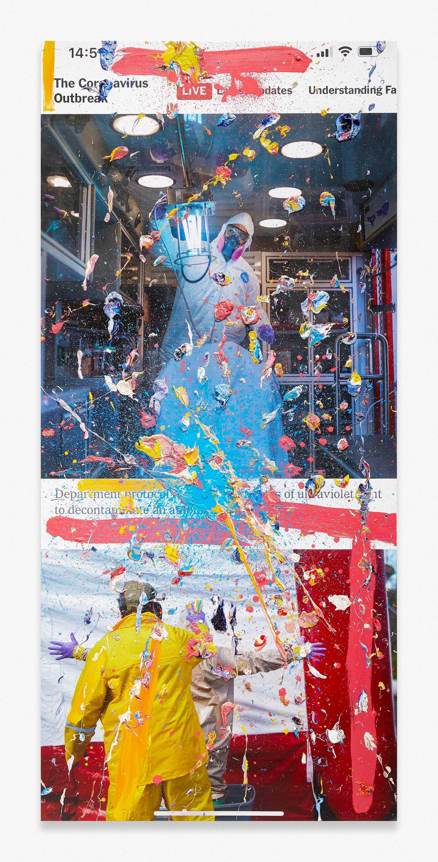Viral Painting Marc Quinn 2020 coronavirus pandemic lockdown
