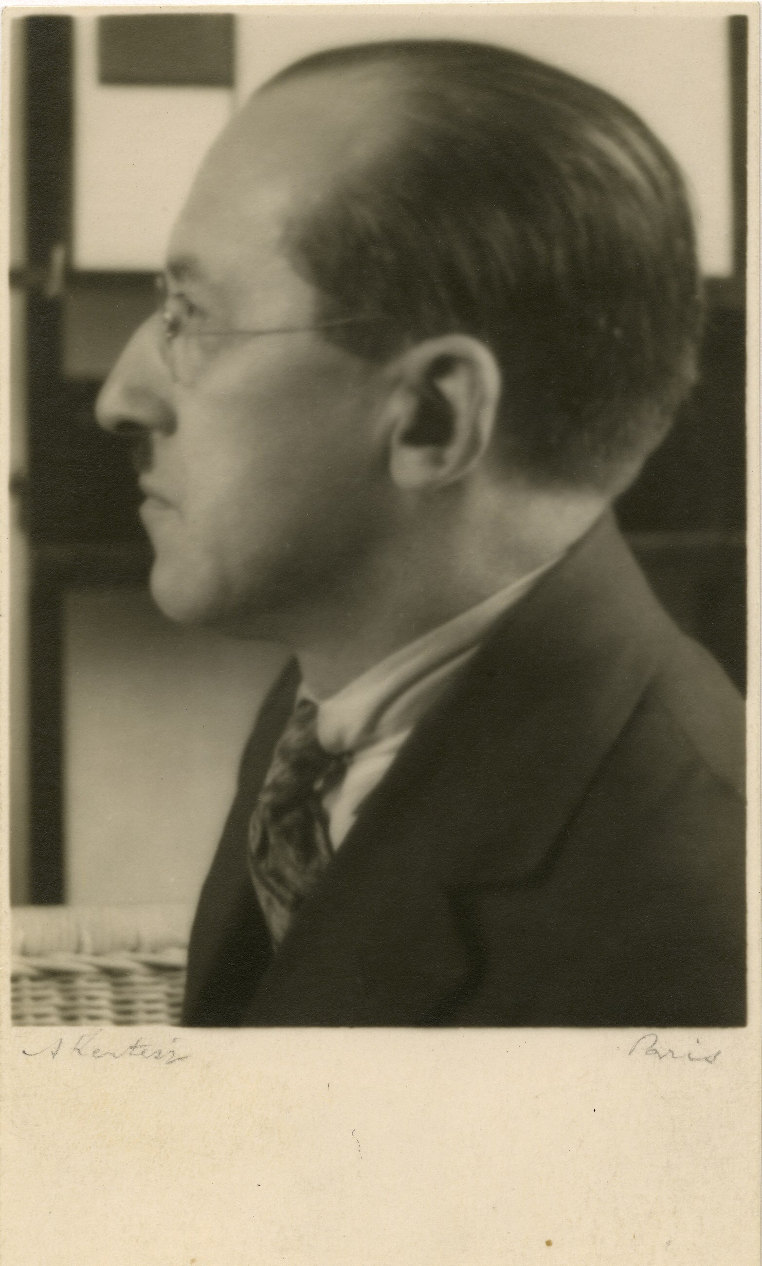 Andre Kertesz, Portrait of Mondrian (carte postal,