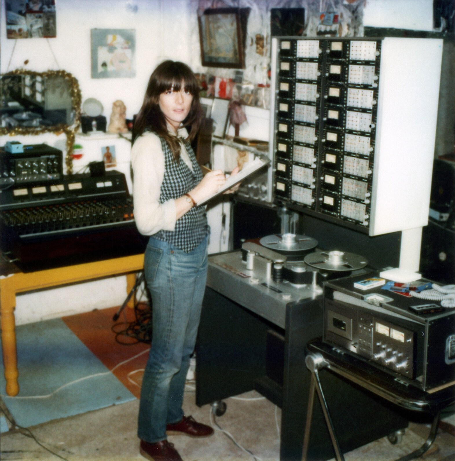 3. Cosey Fanni Tutti at the Industrial Records stu