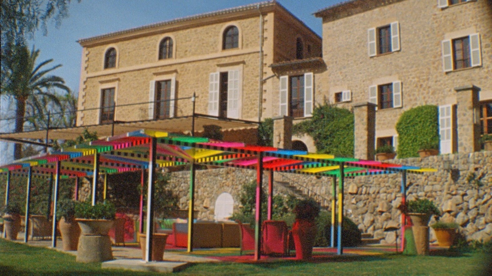 Photos-Souvenirs: Daniel Buren: Haltes Colorées, travaux in