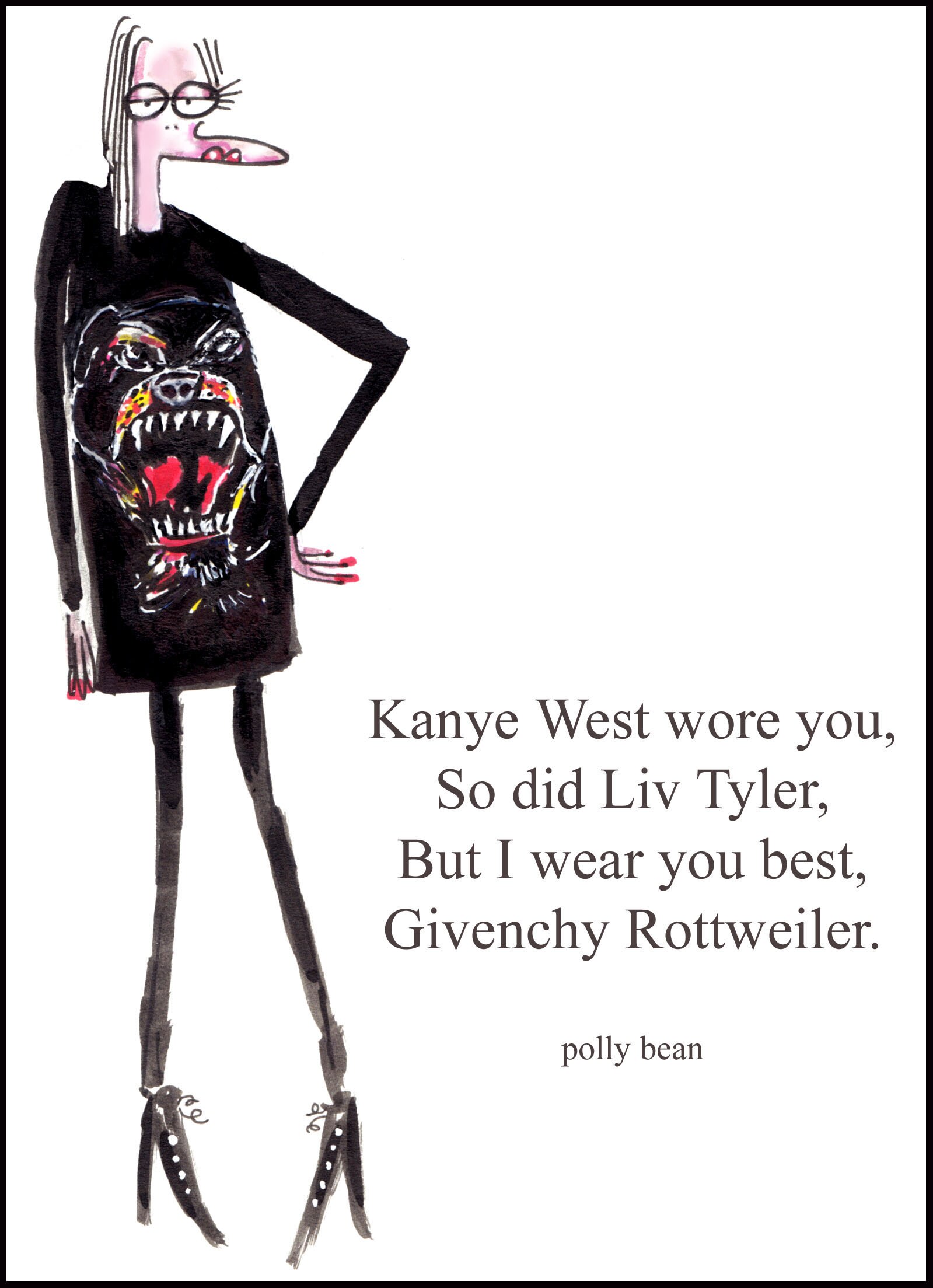 Polly Bean in Givenchy