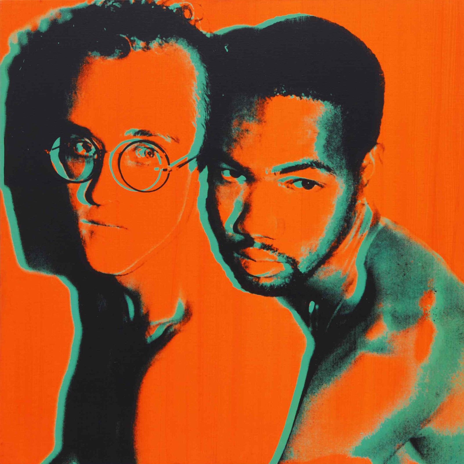 10330, Andy Warhol, Portrait of Keith Haring and J