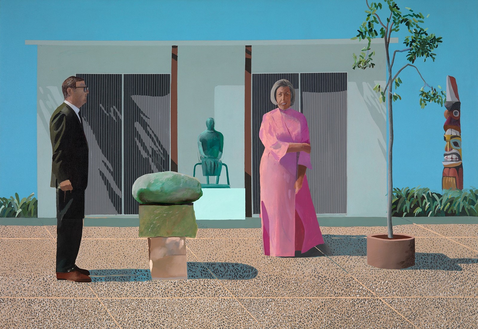 David Hockney, American Collectors (Fred and Marcia Weisman)