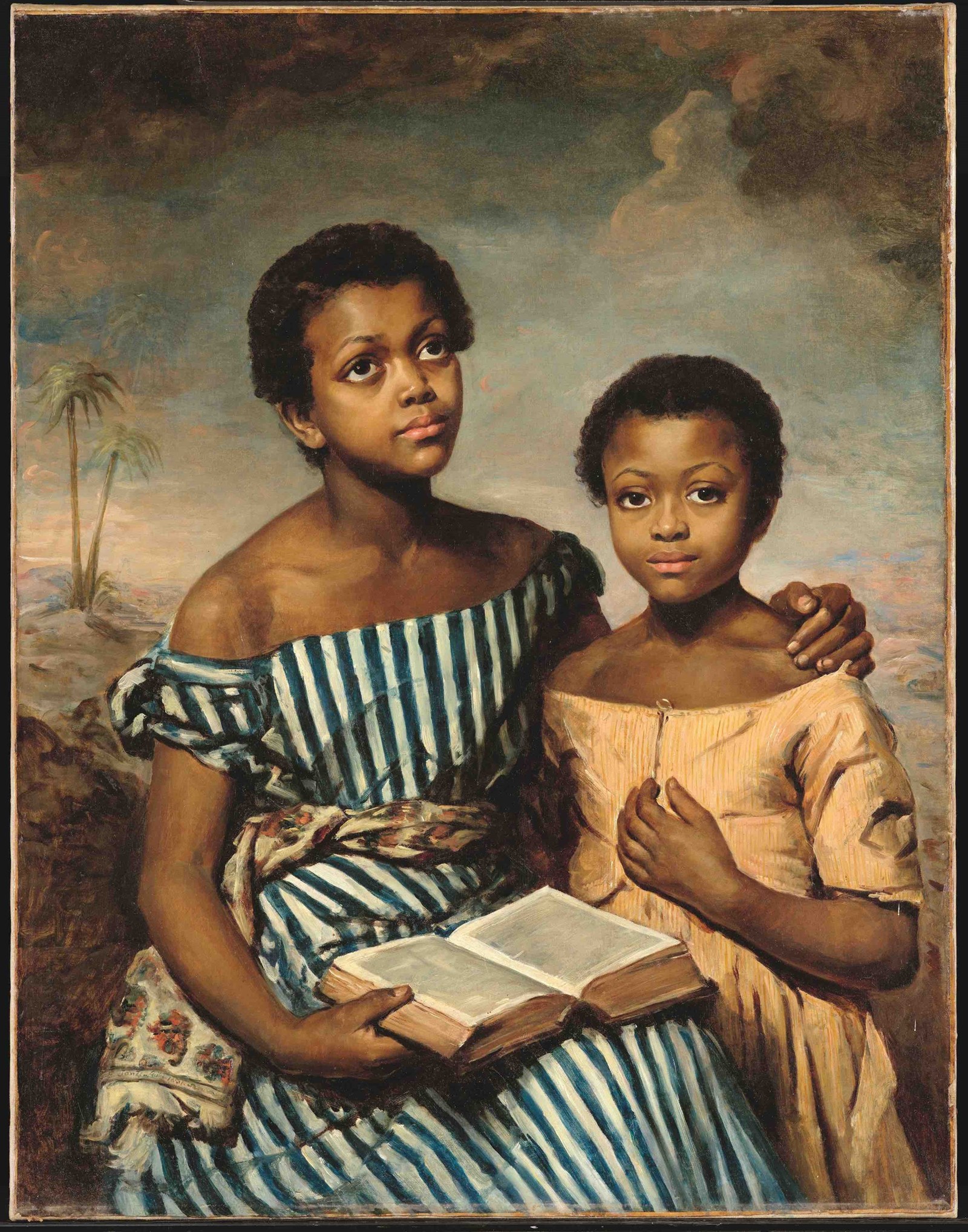 Emma Soyer, Two Children with a Book 1831