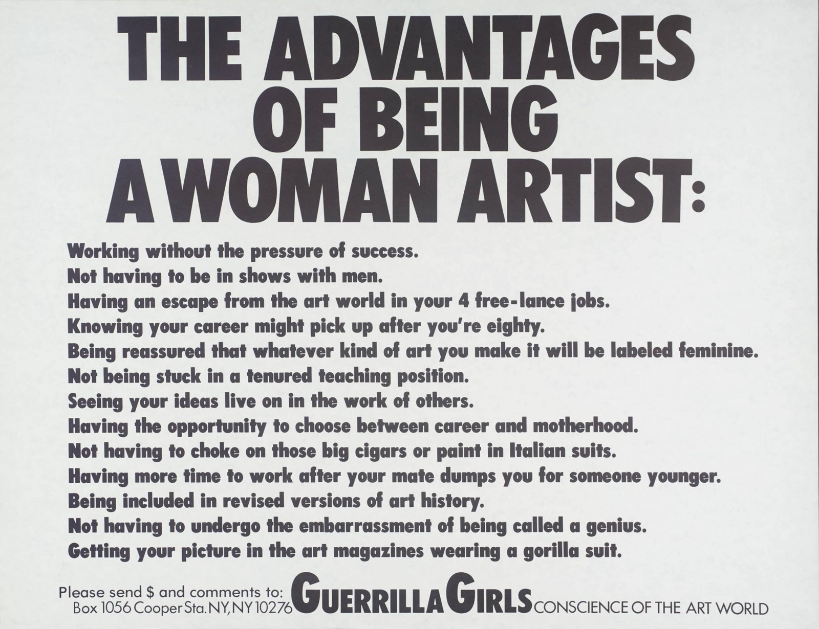 Laugh, Cry, Fight! With The Guerrilla Girls Feminist Artists