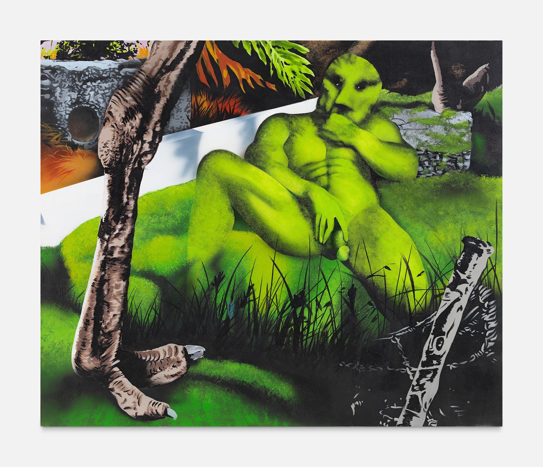 Jamian-Juliano-Villani,-Green-Marina,-2015.-Acryli