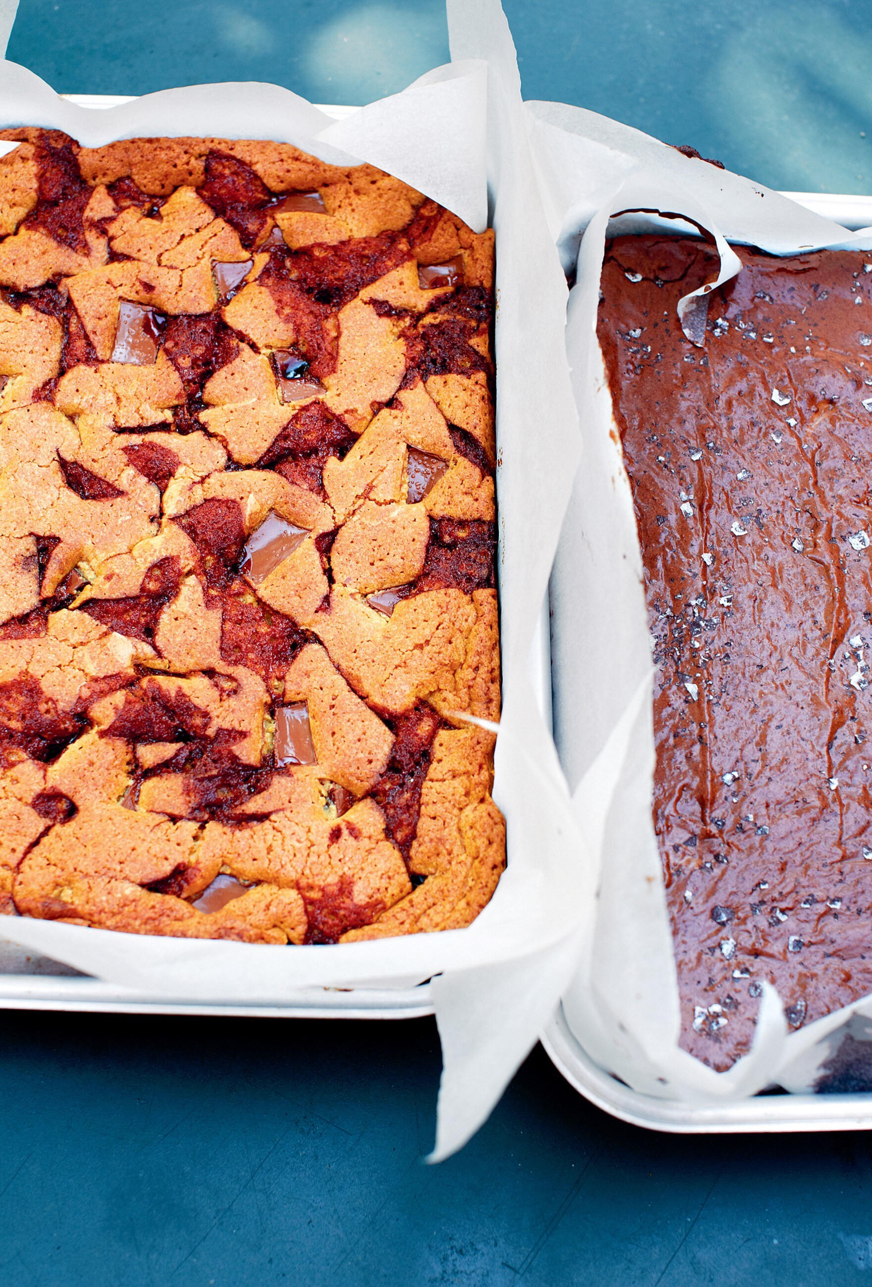 Butterscotch blondes and rye chocolate brownies
