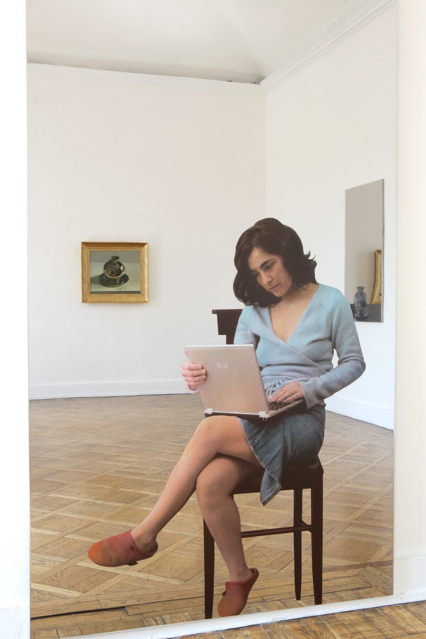Michelangelo Pistoletto, Donna seduta con personal