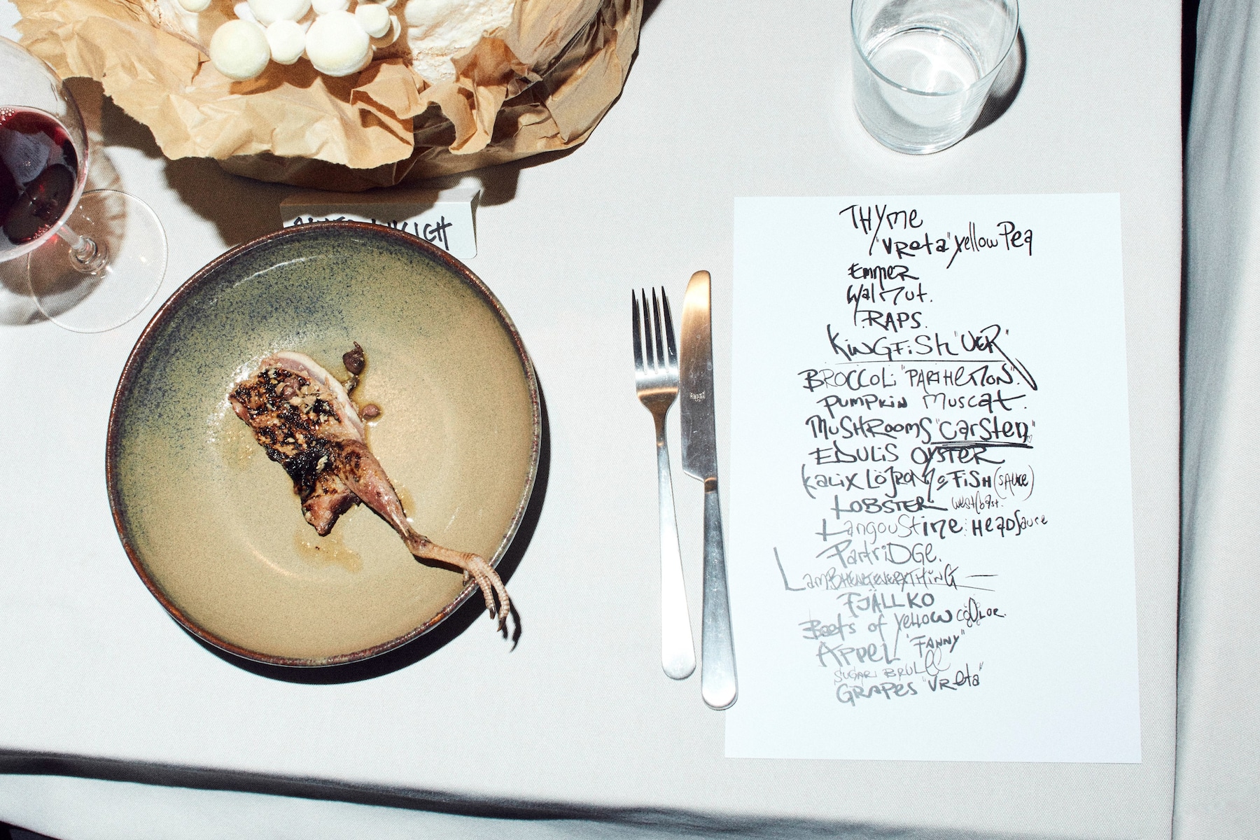 Carsten H&#246;ller’s Brutalist Dining Experience Stockholm Menu