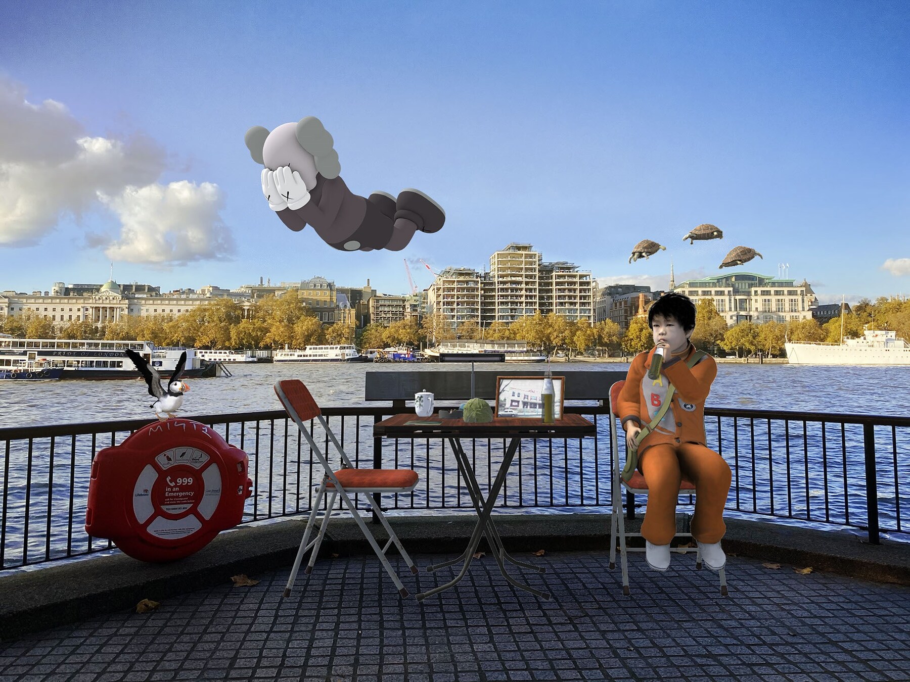 Cao Fei, ​The Eternal Wave AR_ Li Nova​_ KAWS, COM