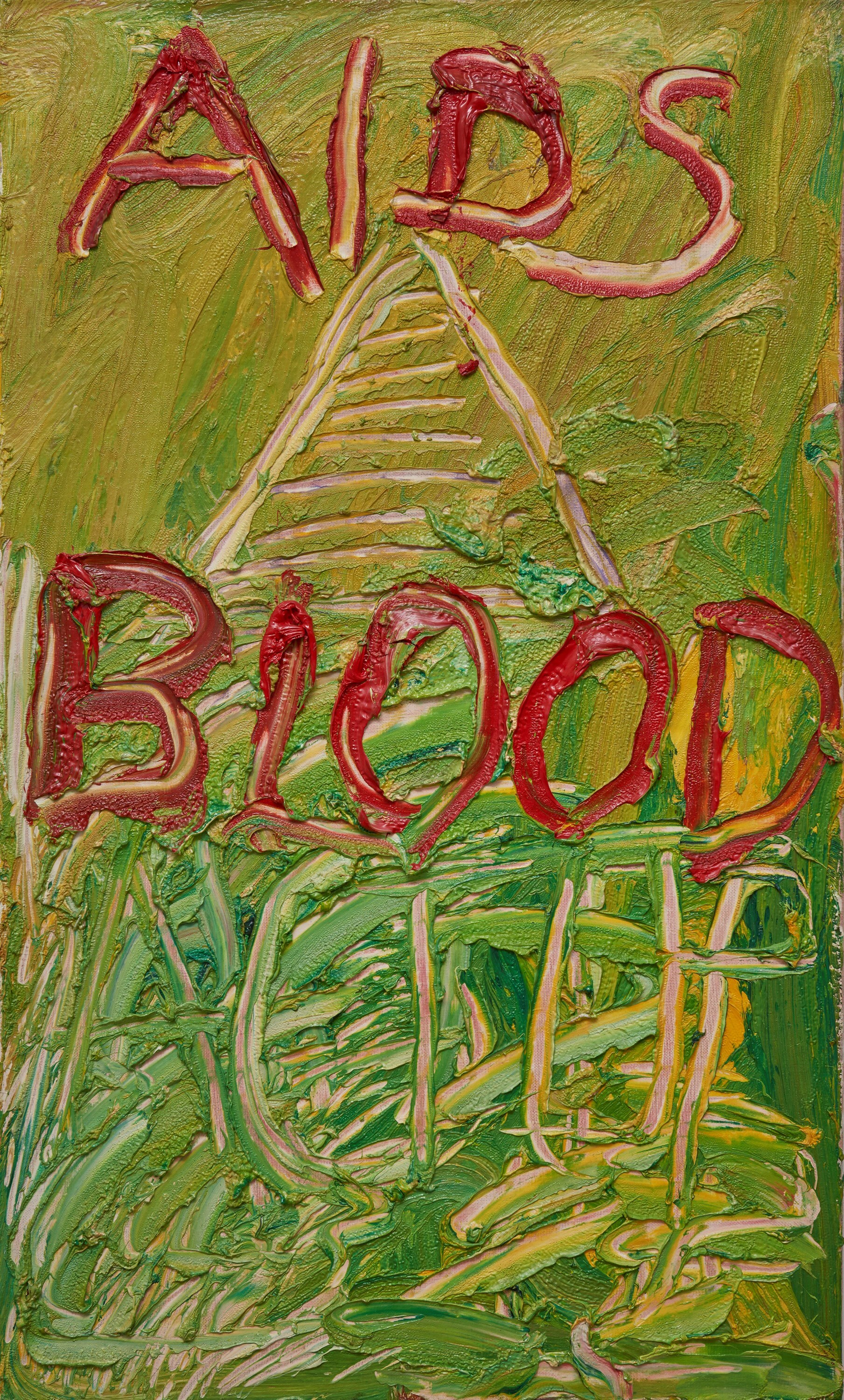 13. Aids Blood, 1992, oil on canvas, 61 x 101.5 cm