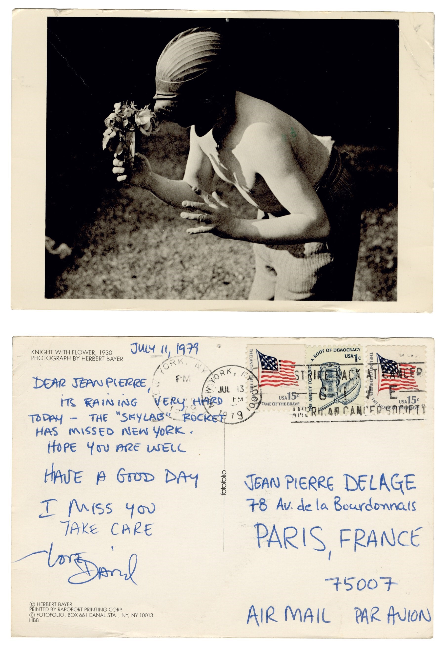 Dear Jean Pierre by David Wojnarowicz