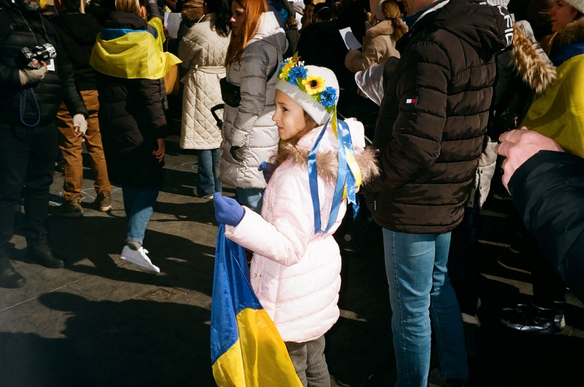 New Yorkers Protest Against The War in Ukraine