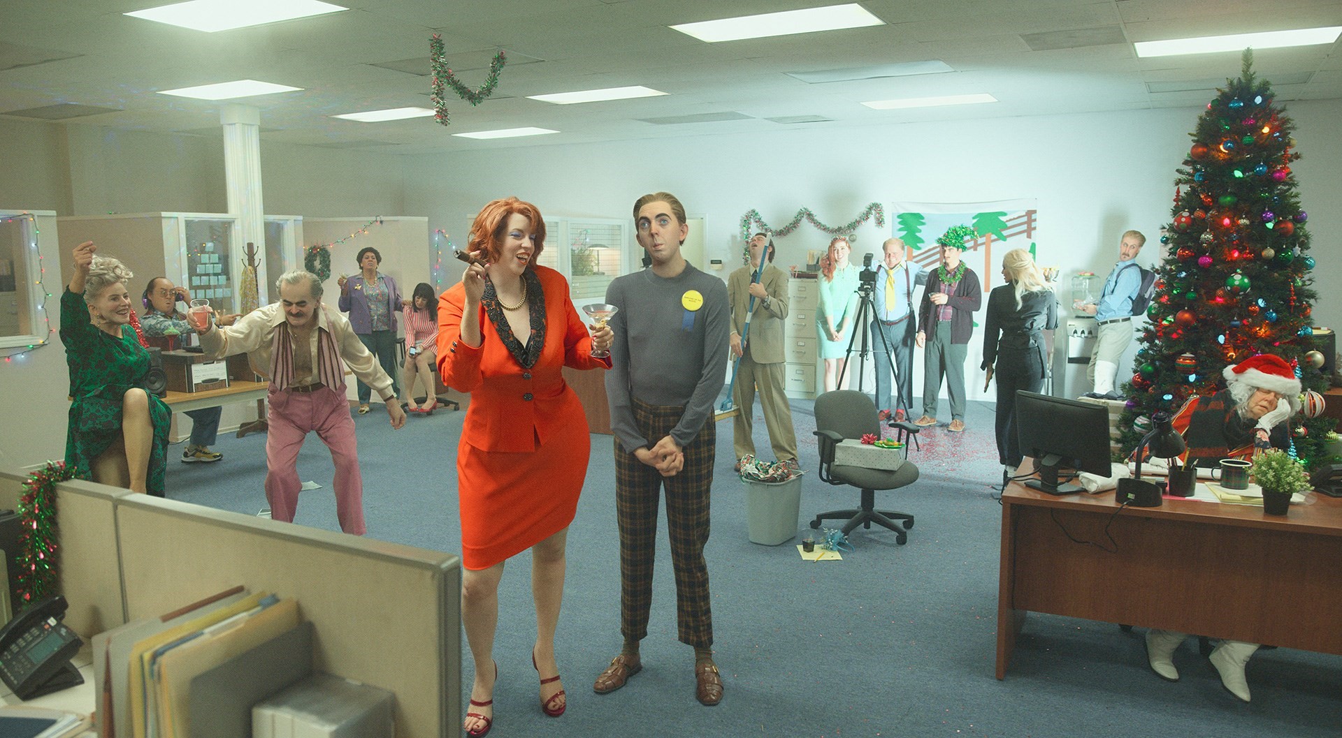 Alex Prager's Latest Work Subverts the Classic Office Christmas Party |  AnOther