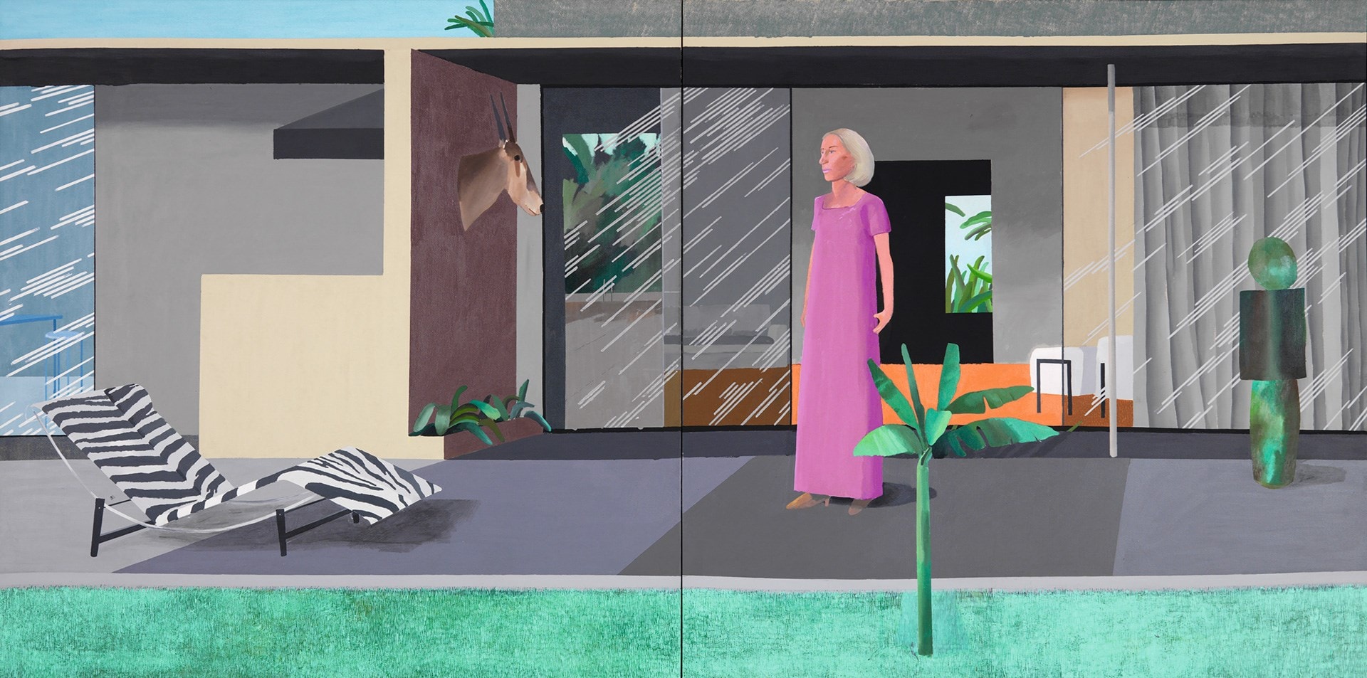 David Hockney, Beverly Hills Housewife, 1966-67, acrylic on 