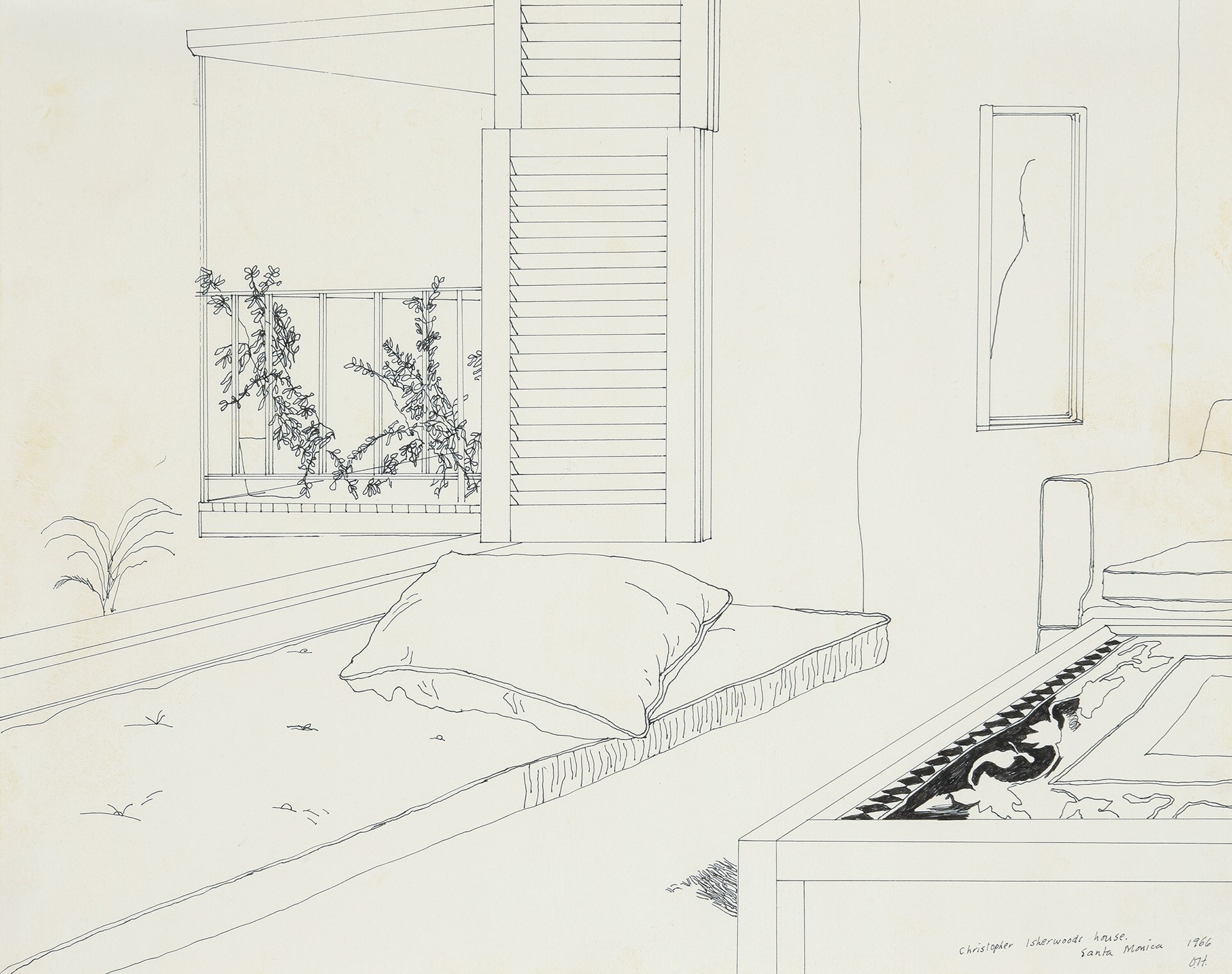 David Hockney, Christopher Isherwood’s House, Santa Monica, 