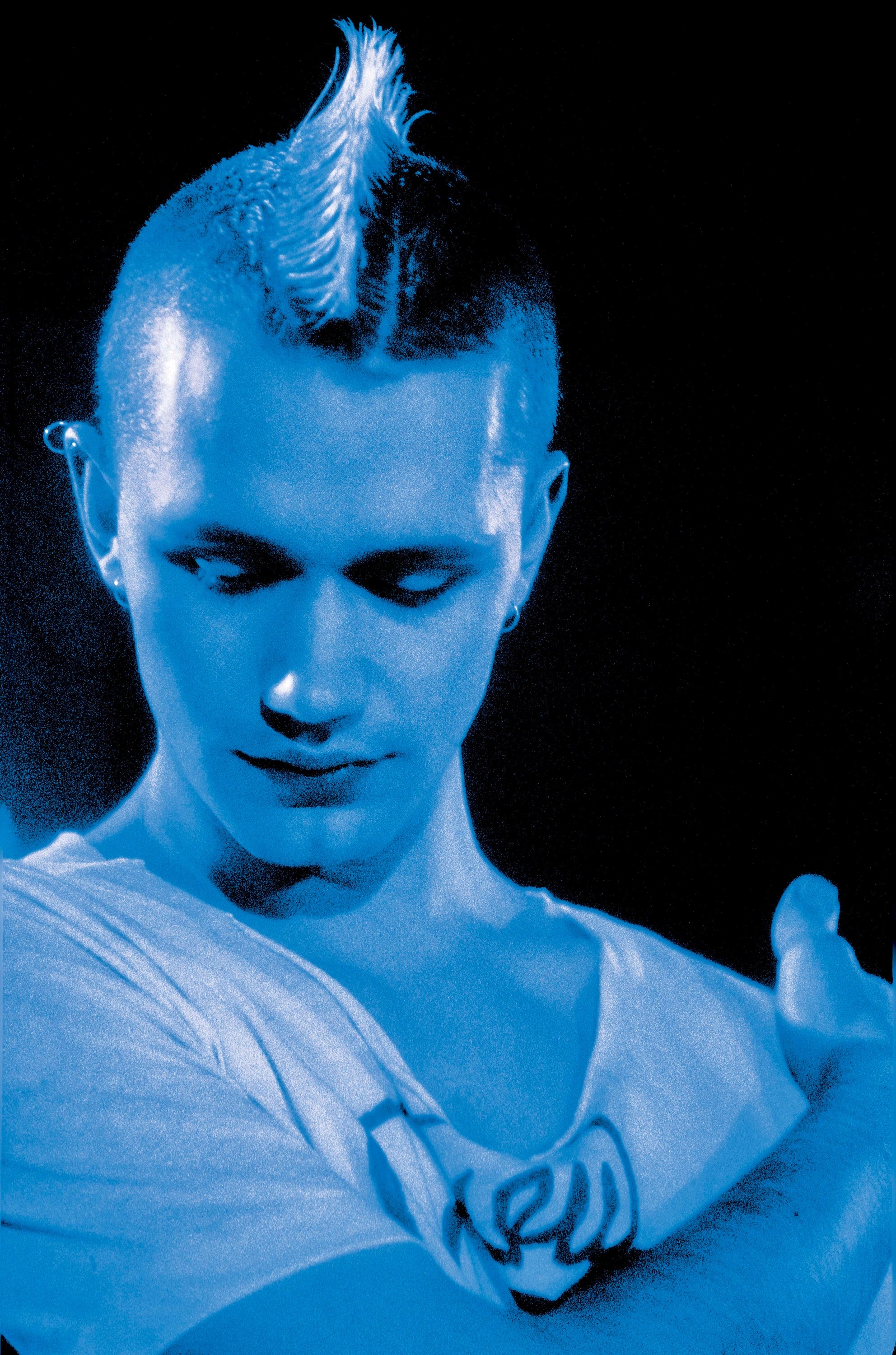 7. Michael Clark during the filming of Charles Atl