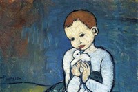 Child with a dove