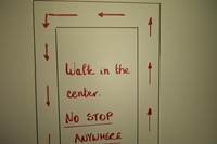 Catwalk directions at Diane Von Furstenberg