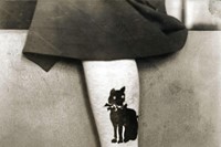 Black cat stockings, 1914