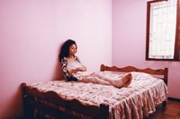 Lorrie in her bedroom, l&#39;Étang, Réunion