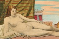 Piero Fornasetti, Nudo femminile con sfondo della citt&#224;