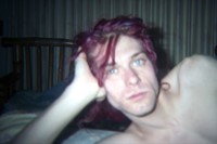 Kurt Cobain at home