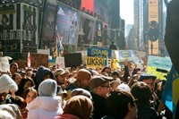 New Yorkers Protest Against The War in Ukraine