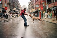 Jamel Shabazz, Man and Dog, NY 1980