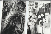 Neo Naturists, Christine Binnie body painted at Ce