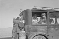 12. Dorothea Lange Family walking on highway - fiv
