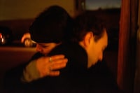 Dean Majd, Eni and Amal Embracing After Suba’s Wake, 2020