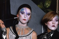 Two Blitz attendees, about 1980